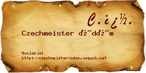 Czechmeister Ádám névjegykártya