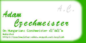 adam czechmeister business card